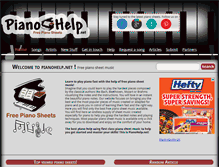 Tablet Screenshot of pianohelp.net